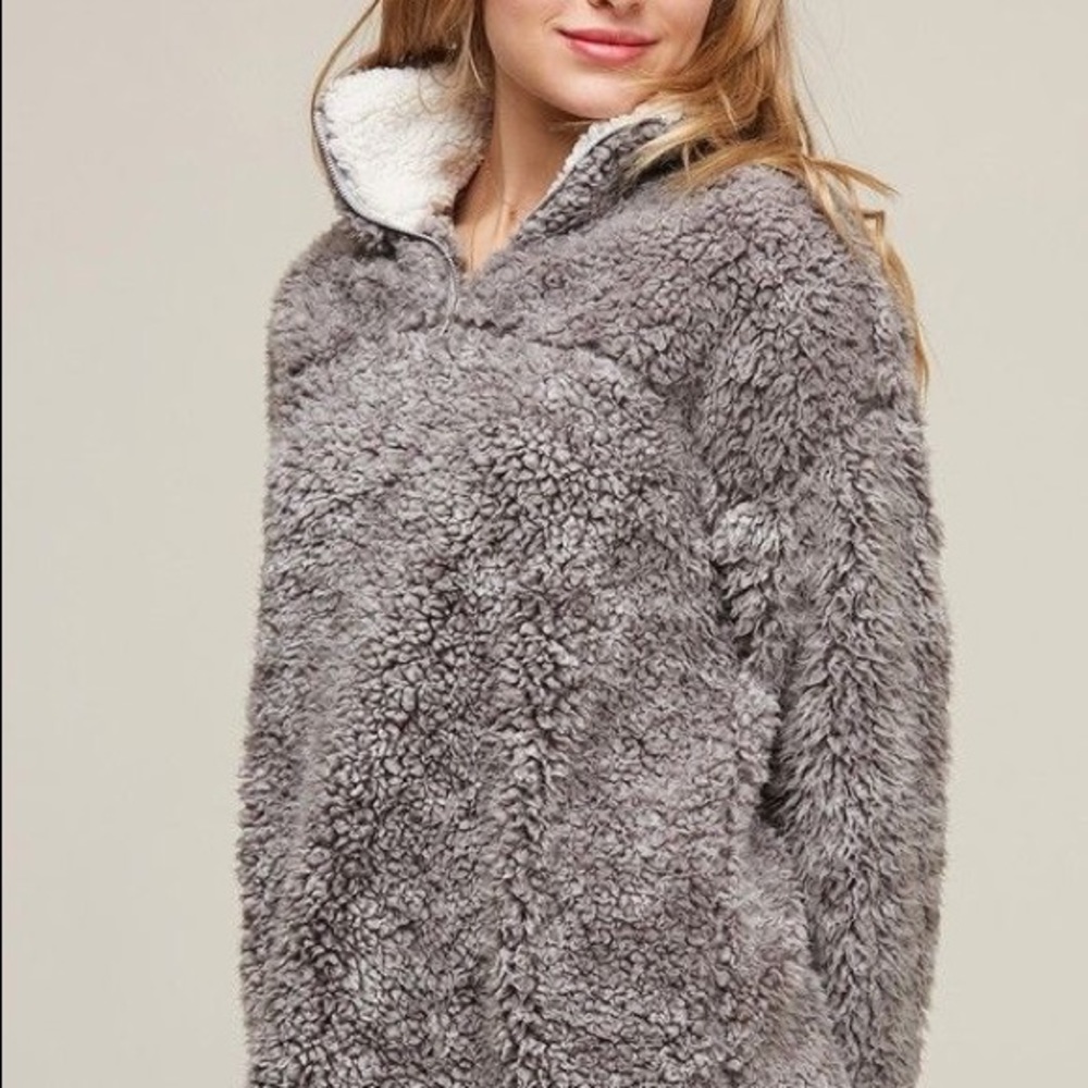 Super Soft Sherpa Pullover